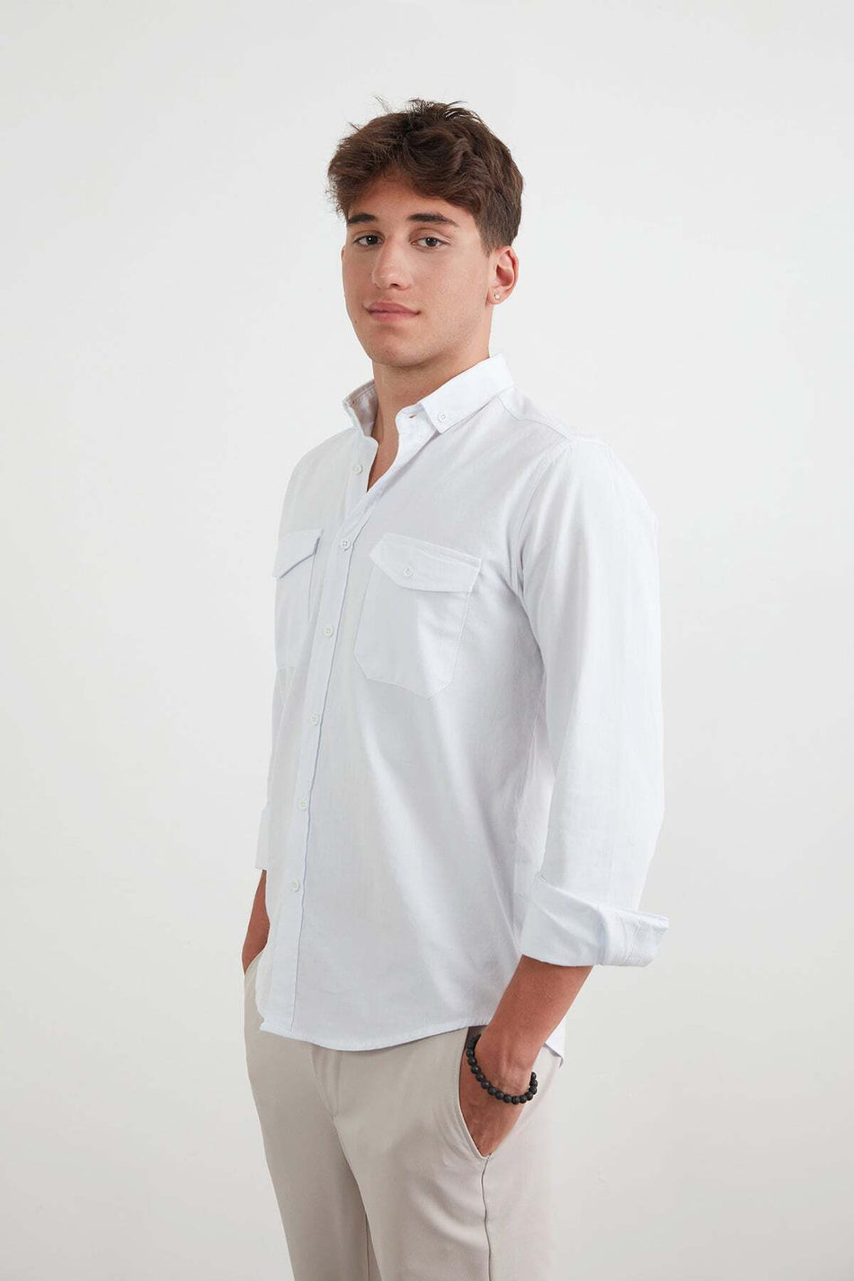 Basic Double Pocket Shirt - MALLTURK