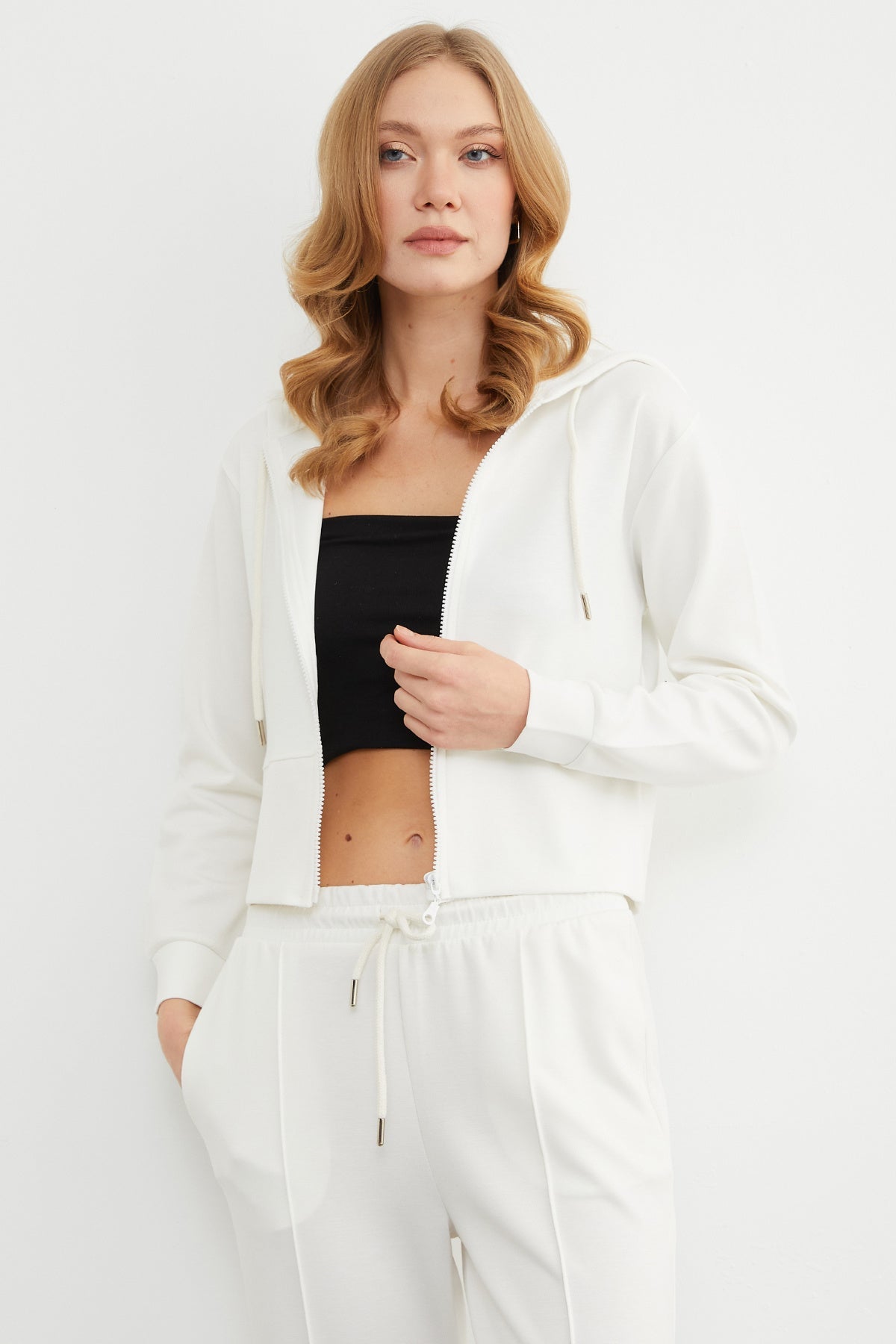 Basic Hooded Çimalı Modal Tracksuit Set - MALLTURK