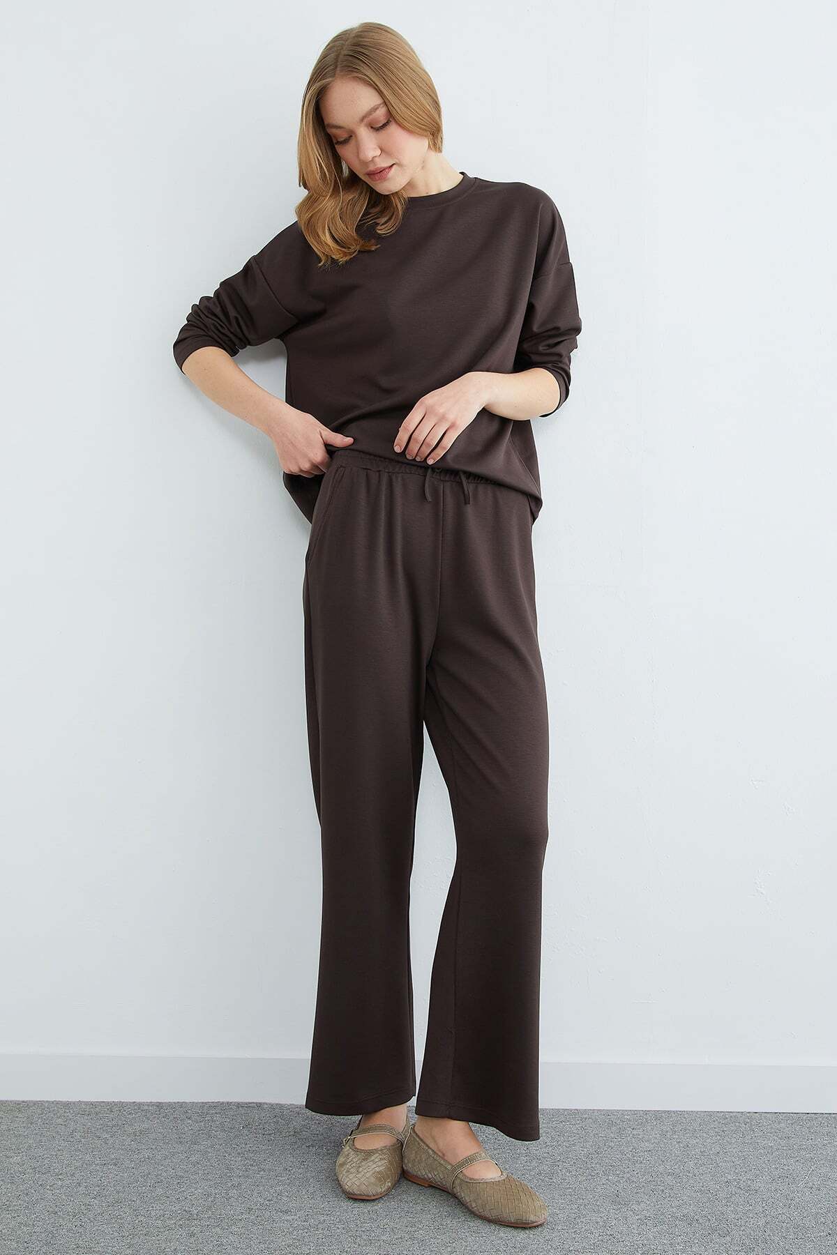 Basic Long Sleeve Modal 2-Piece Set - MALLTURK