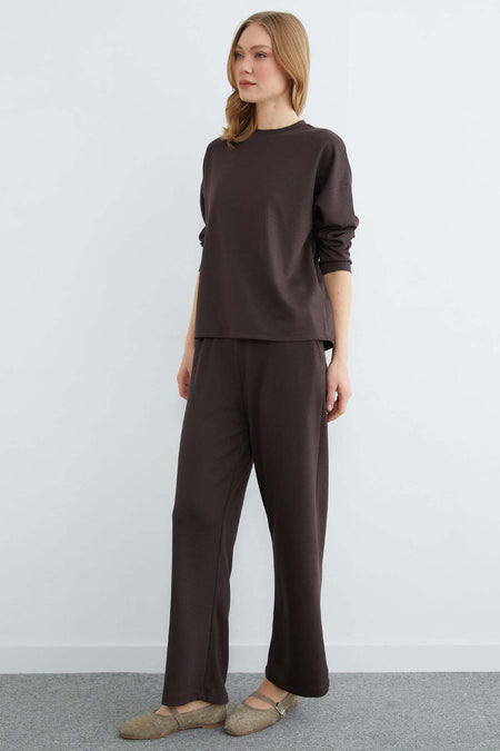Basic Long Sleeve Modal 2-Piece Set - MALLTURK