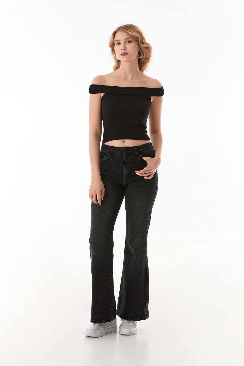 Basic Madonna Collar Modal Blouse - MALLTURK