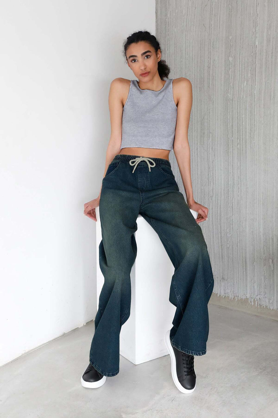 Basic Ribbed Halter Neck Modal Body - MALLTURK