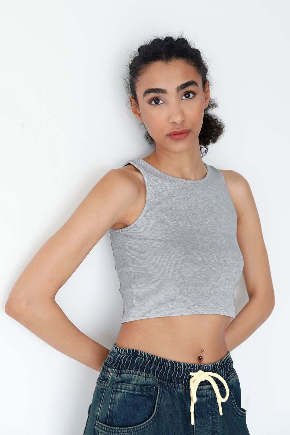 Basic Ribbed Halter Neck Modal Body - MALLTURK