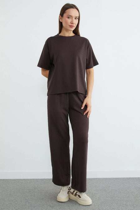 Basic Short Sleeve Modal 2-Piece Set - MALLTURK