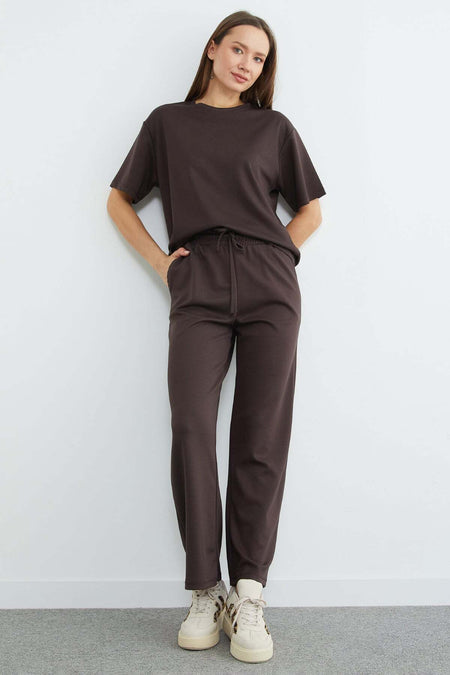 Basic Short Sleeve Modal 2-Piece Set - MALLTURK