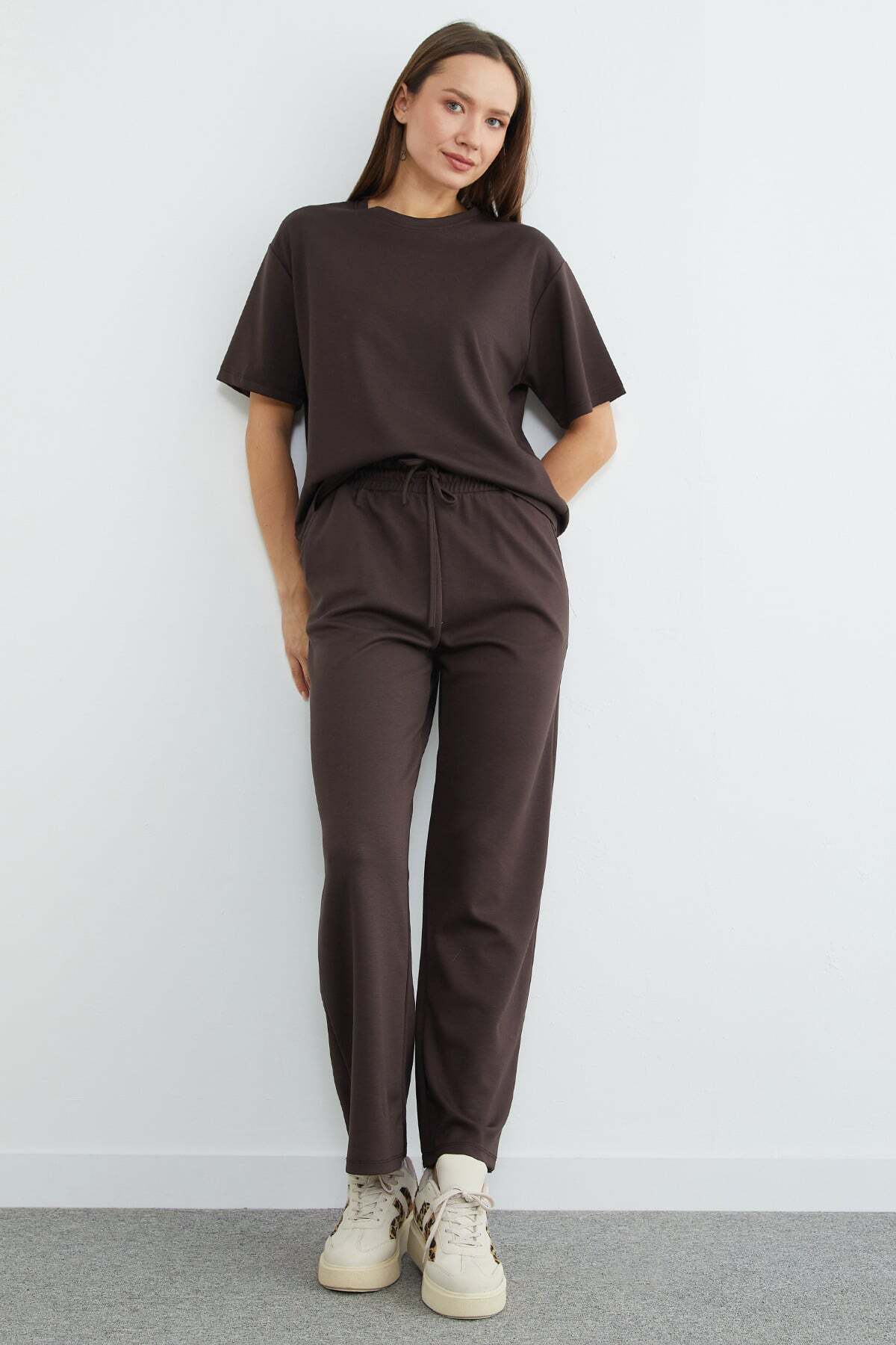 Basic Short Sleeve Modal 2-Piece Set - MALLTURK