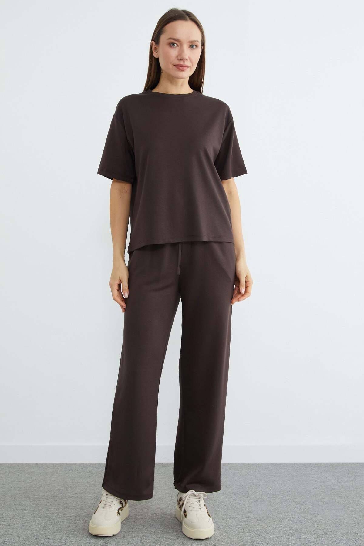 Basic Short Sleeve Modal 2-Piece Set - MALLTURK