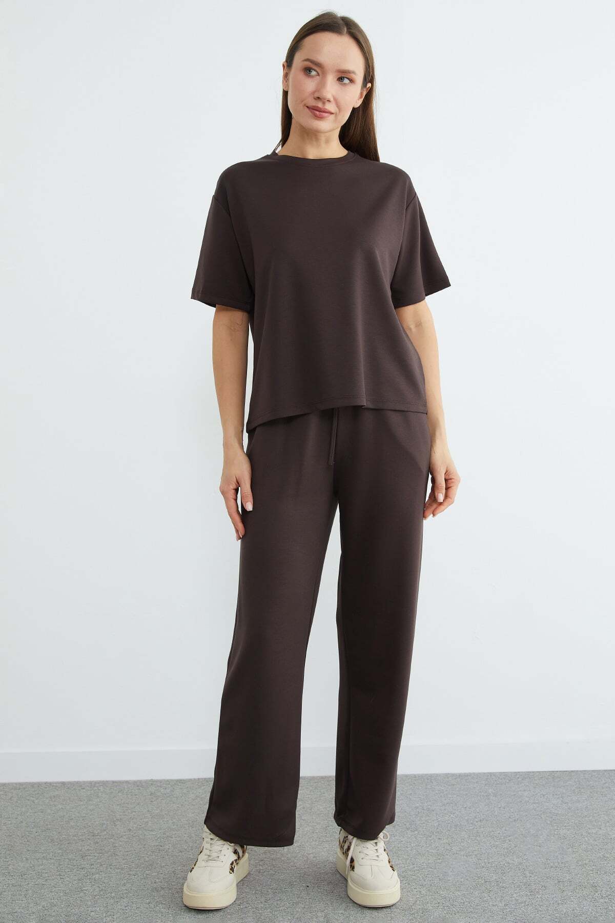 Basic Short Sleeve Modal 2-Piece Set - MALLTURK
