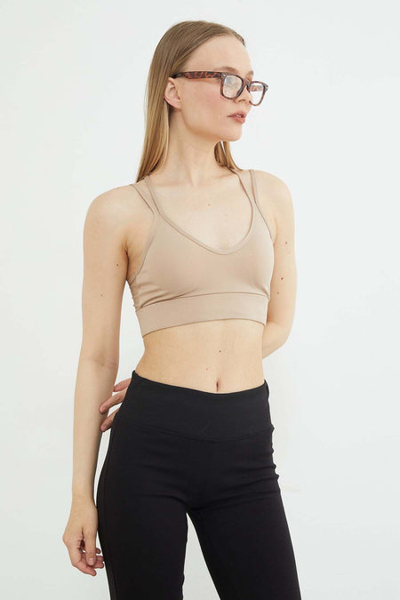 Basic Thin Strap Covered Bustier - MALLTURK