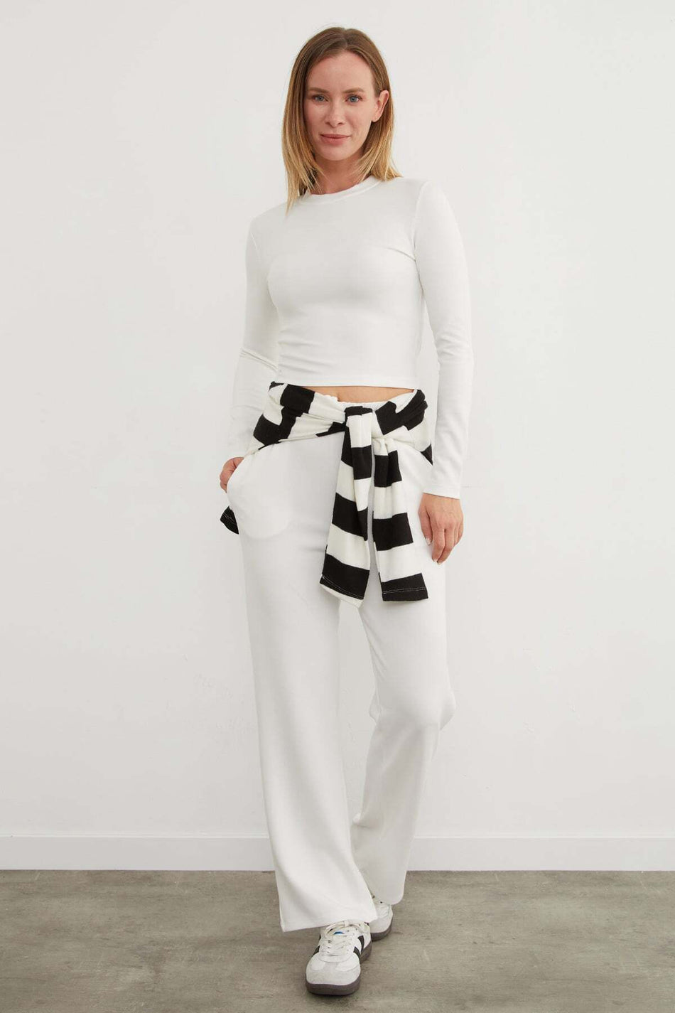 Basic Tie-Waist 2-Piece Modal Set - MALLTURK