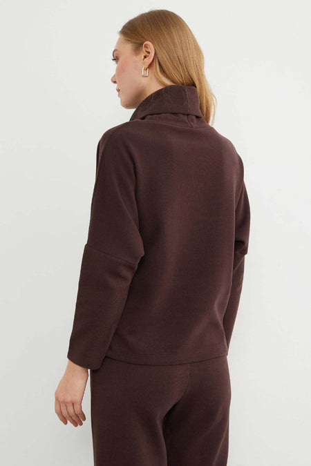 Basic Turtleneck Elastic Waist 2-Piece Set - MALLTURK