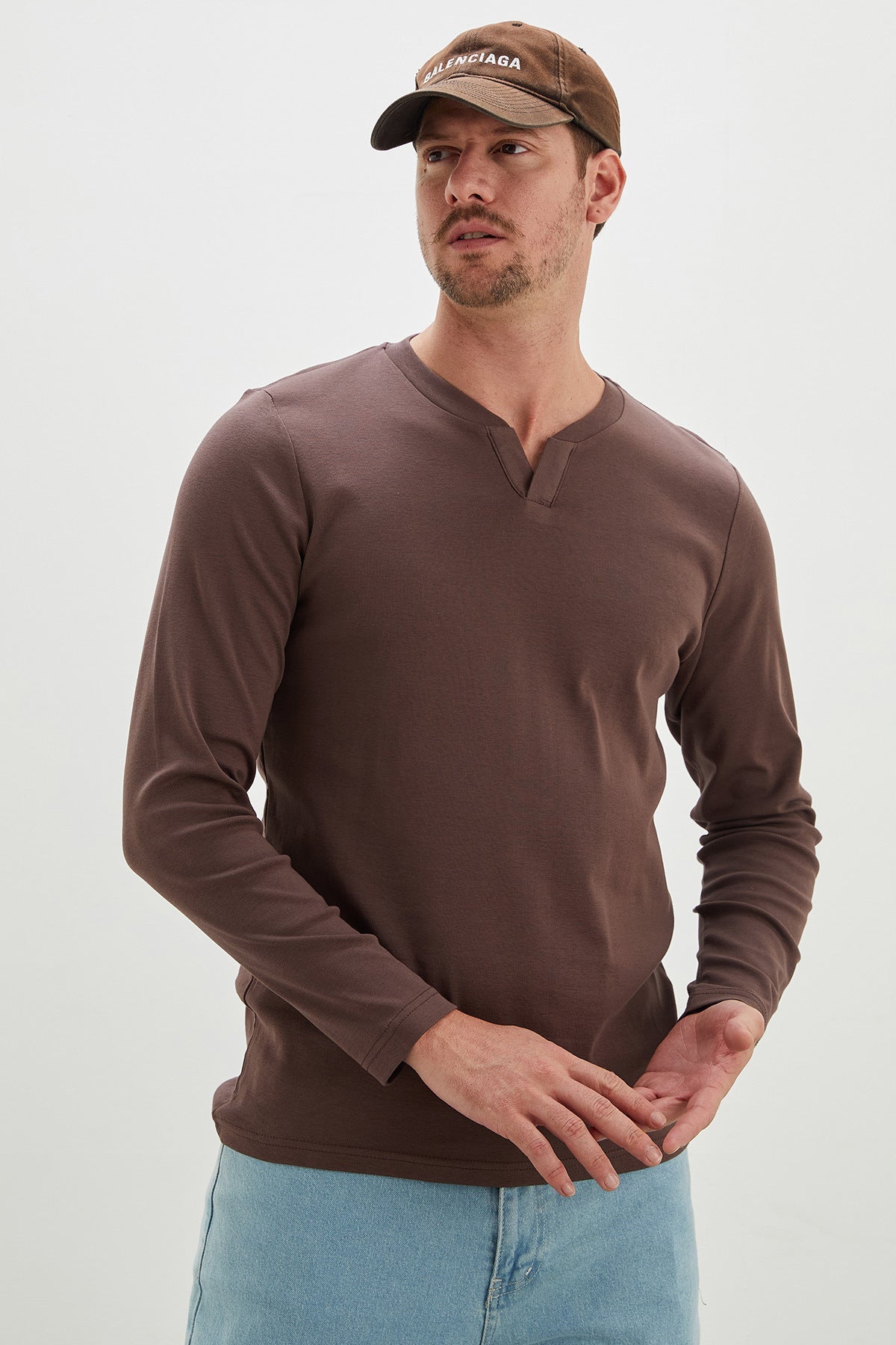 Basic V-Neck Ribbed Bodysuit - MALLTURK