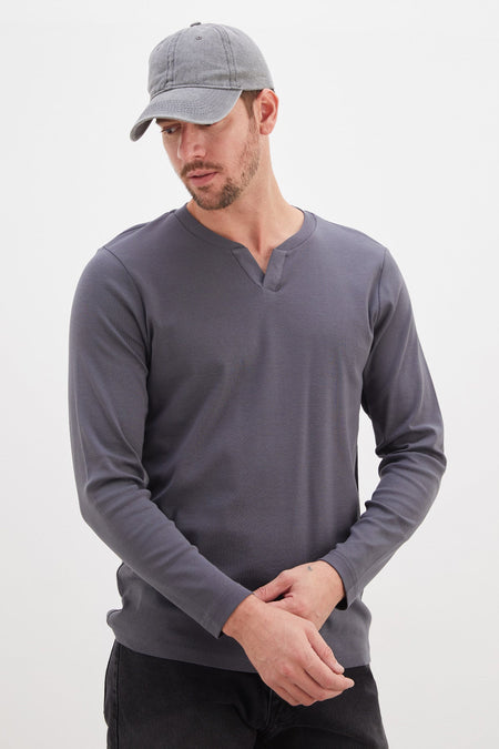 Basic V-Neck Ribbed Bodysuit - MALLTURK