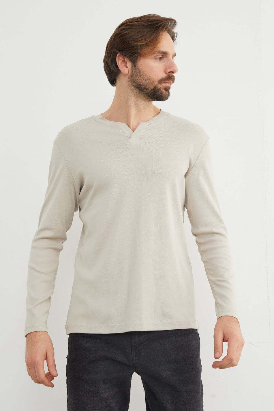 Basic V-Neck Ribbed Bodysuit - MALLTURK