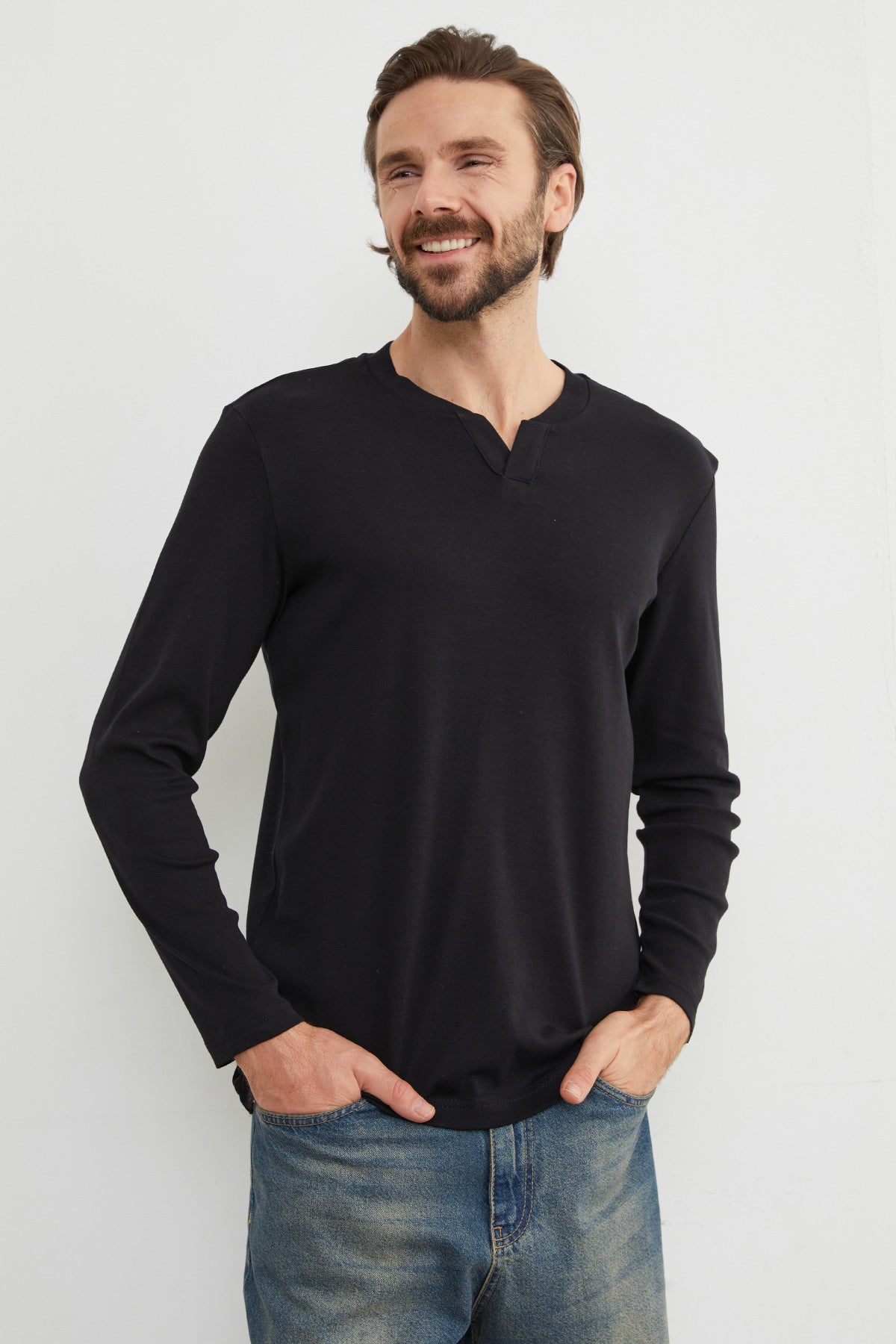 Basic V-Neck Ribbed Bodysuit - MALLTURK
