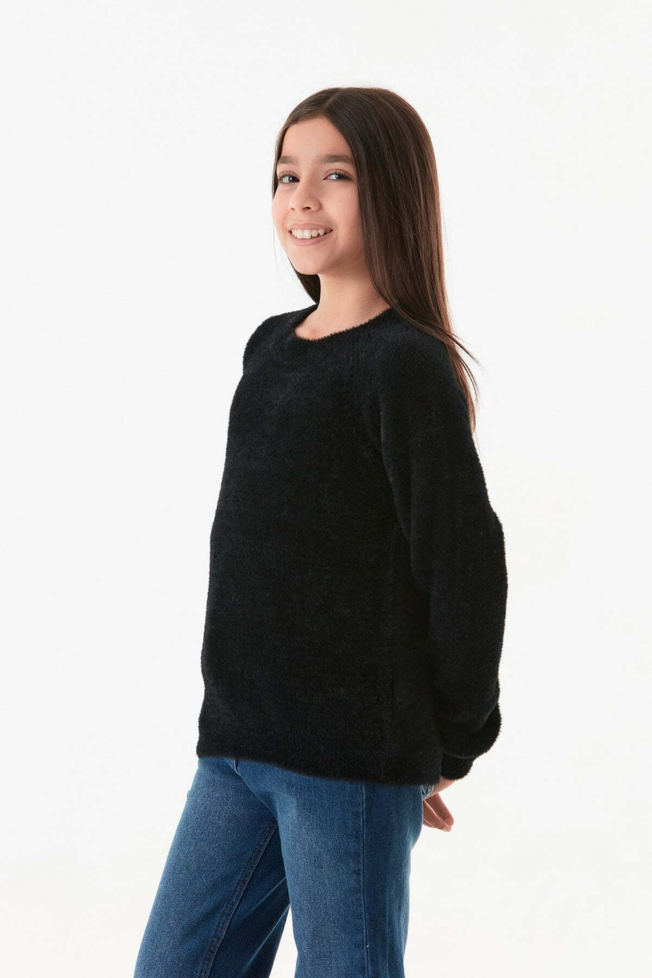Bearded Crew Neck Girl's Sweater - MALLTURK