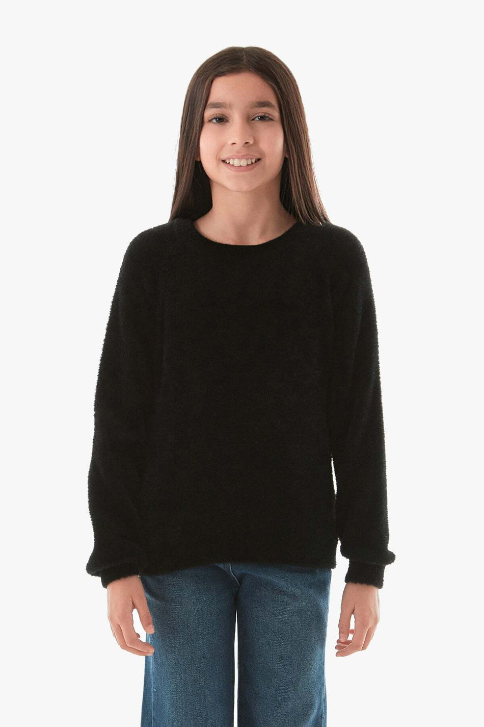 Bearded Crew Neck Girl's Sweater - MALLTURK