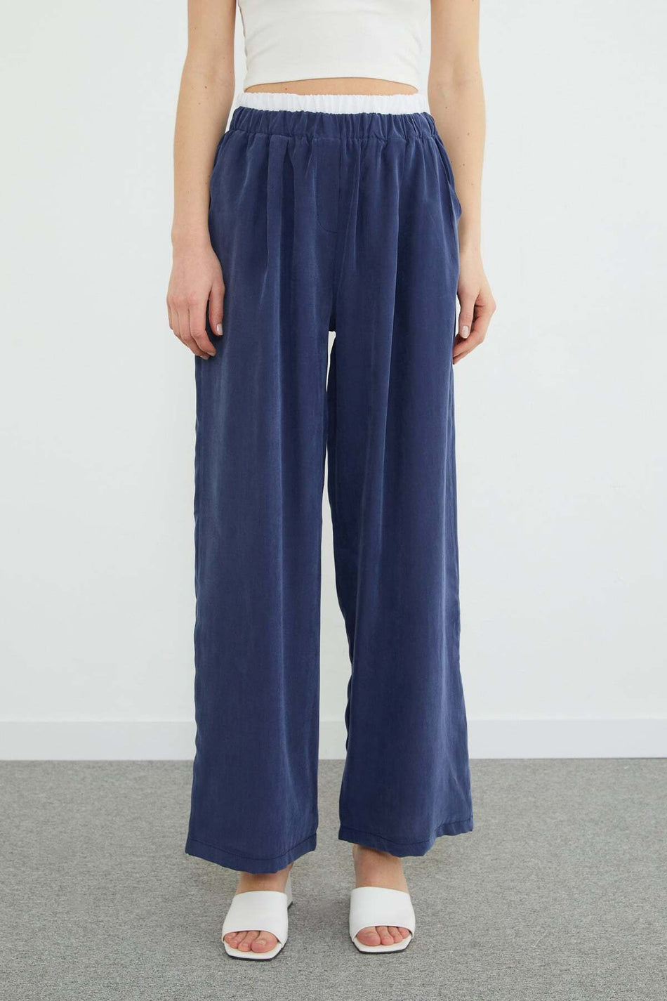 Beli Garnili Tencel Fabric Trousers - MALLTURK