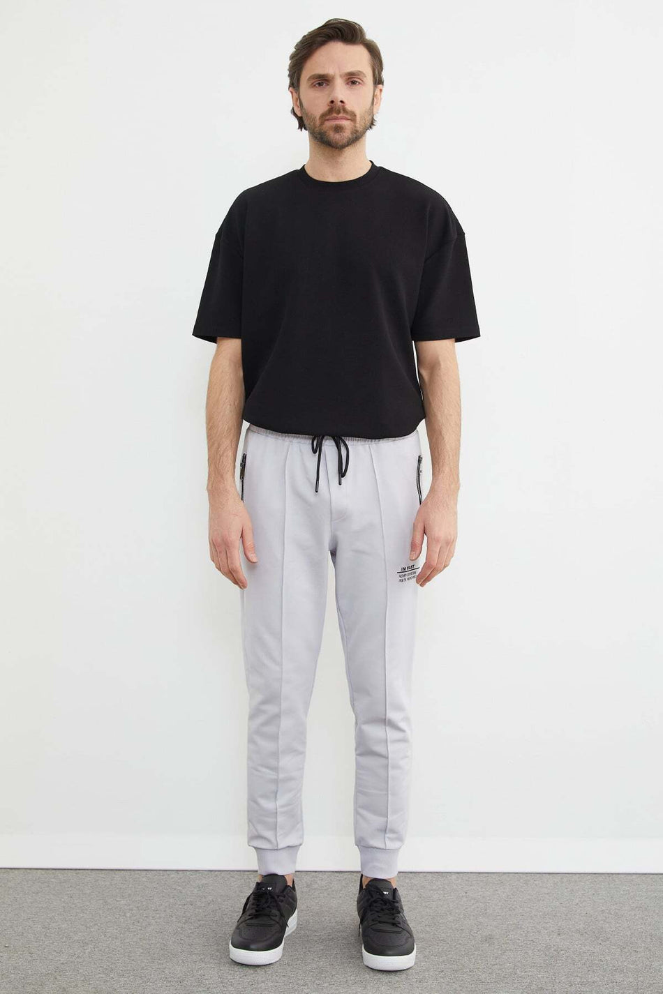 Beli Lace-Up Green Jogger Sweatpants - MALLTURK