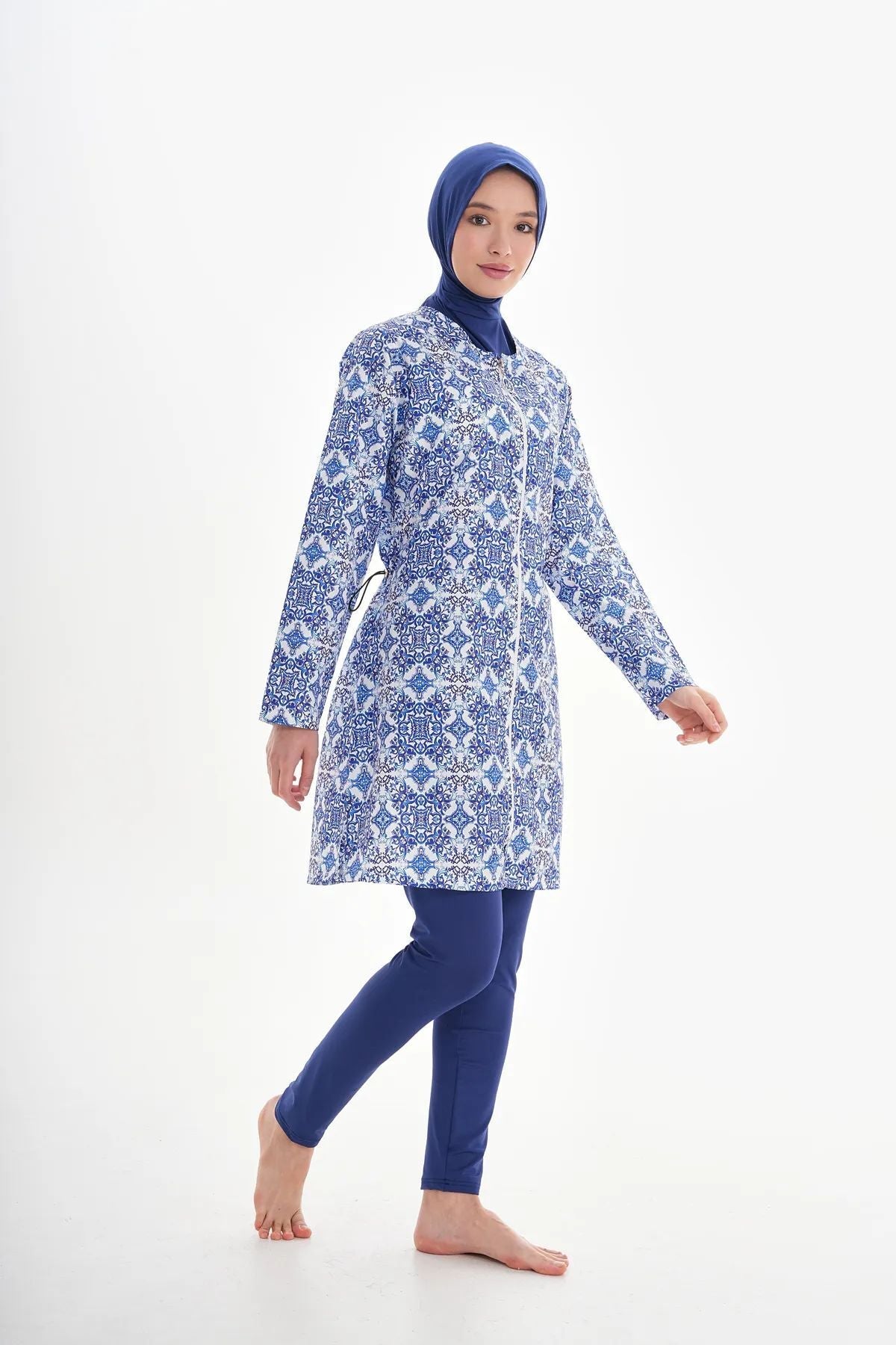 Boneli Water-Repellent Parachute Full-Covered Tights Hijab Swimsuit - MALLTURK