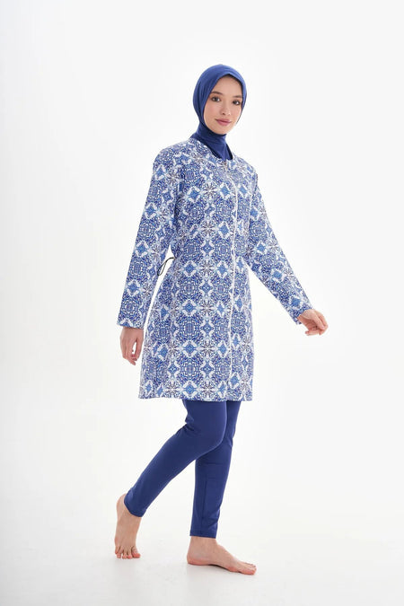 Boneli Water-Repellent Parachute Full-Covered Tights Hijab Swimsuit - MALLTURK
