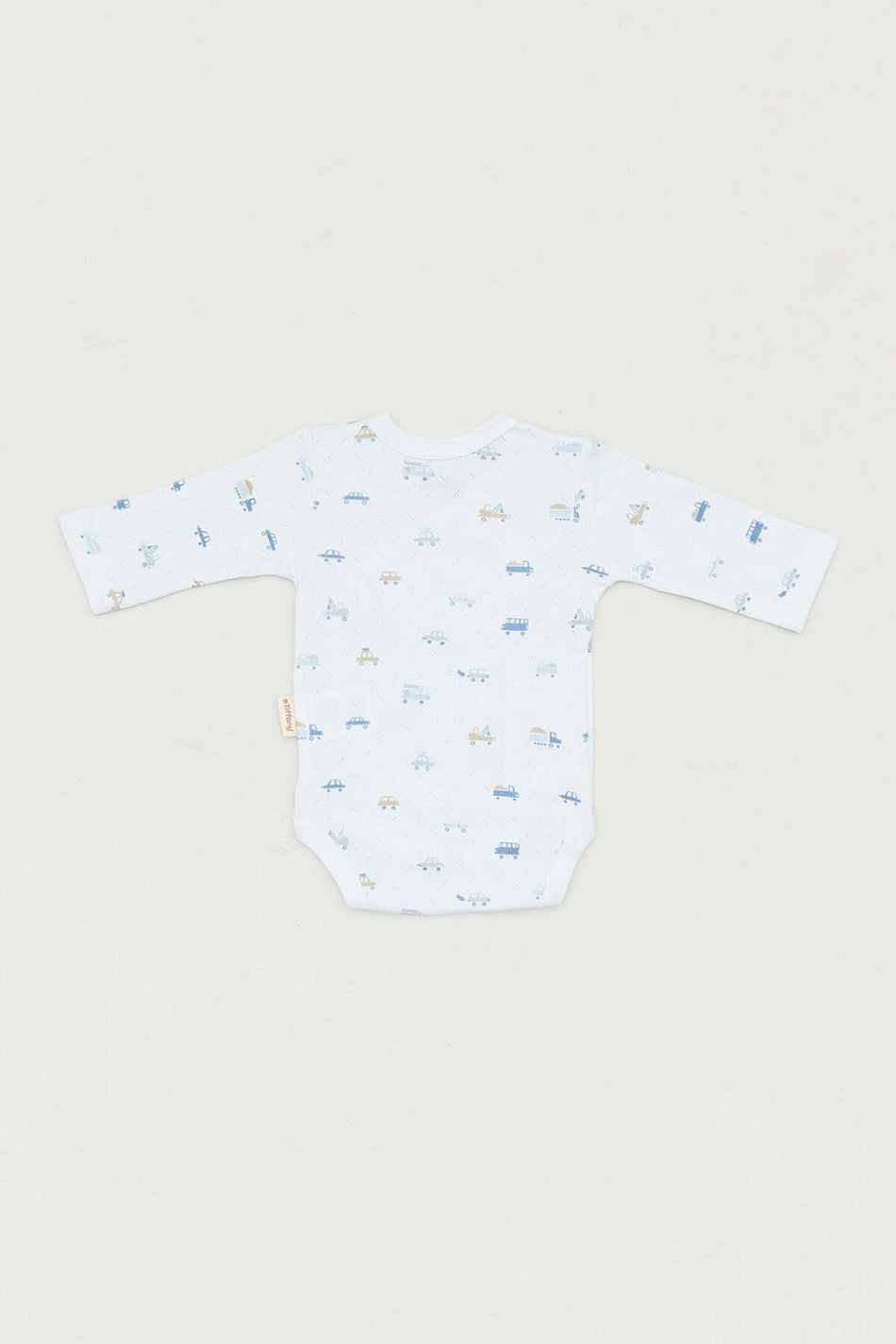Boy's Bodysuit - Double Breasted Collar and Printed Design - MALLTURK