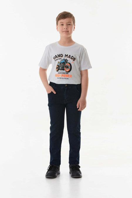 Boy's Jean with Elastic Waist - MALLTURK