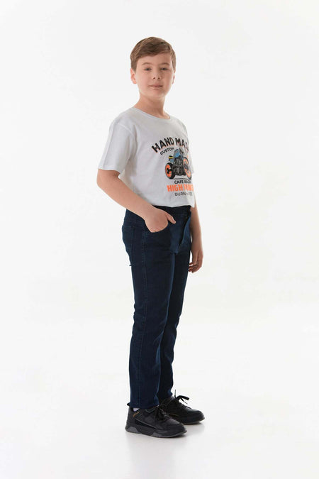 Boy's Jean with Elastic Waist - MALLTURK