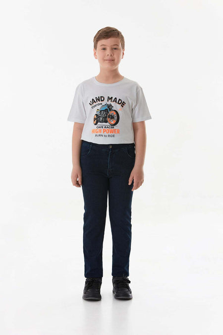 Boy's Jean with Elastic Waist - MALLTURK