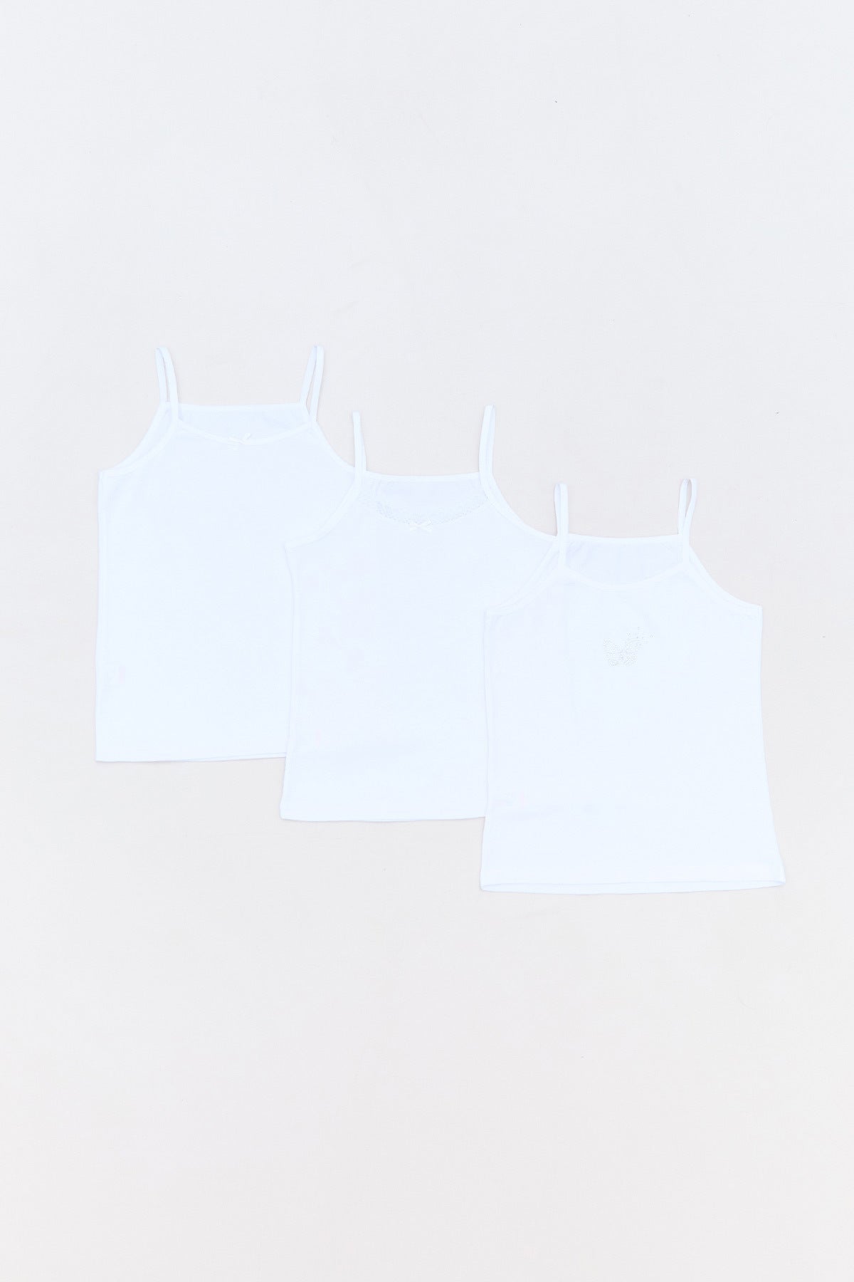 Butterfly Stone 3-Piece Girls' Undershirt - MALLTURK