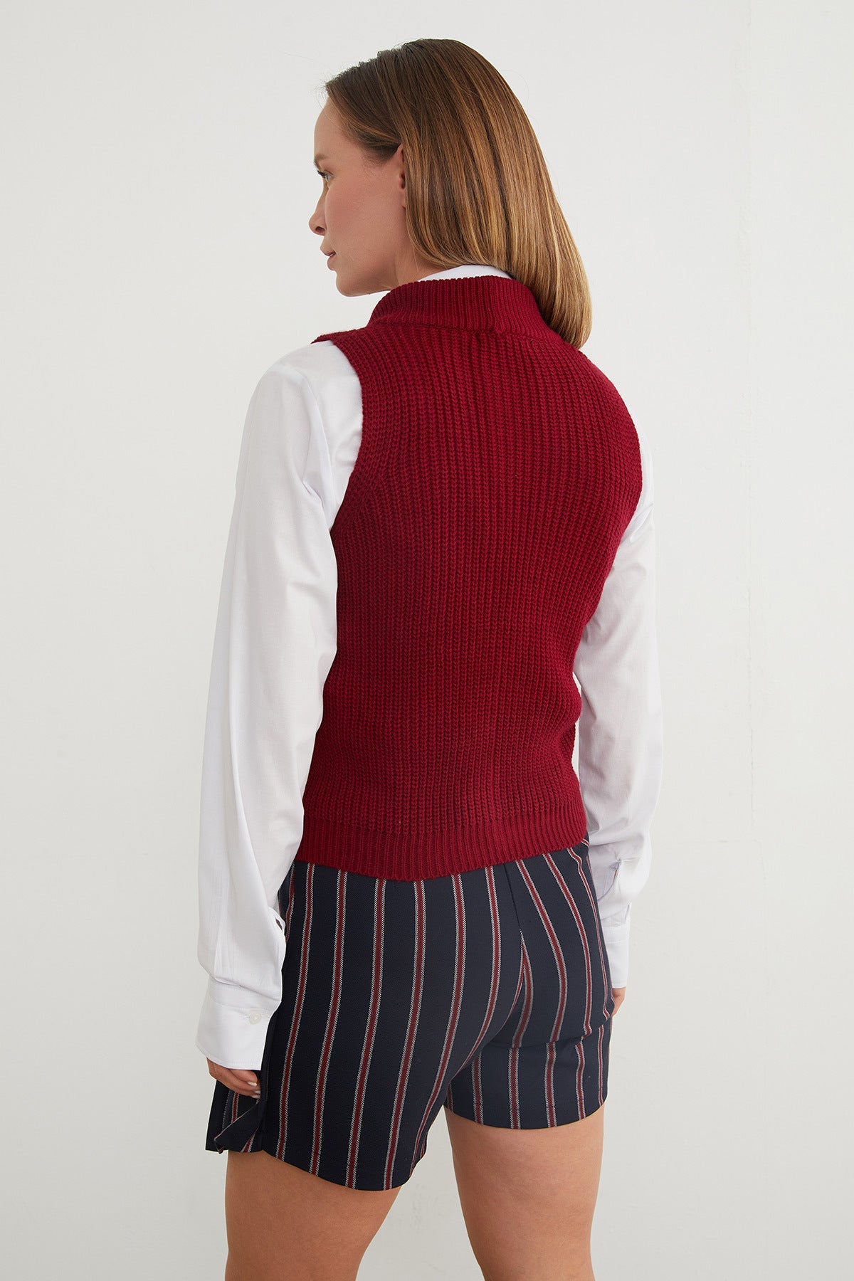 Buttoned Knitwear Vest - MALLTURK