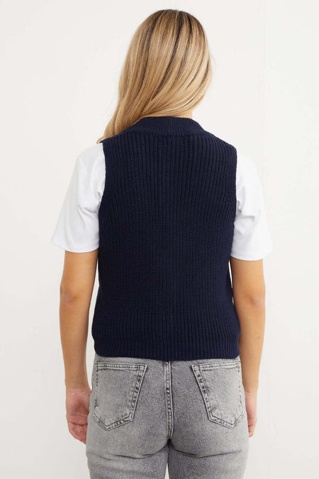 Buttoned Knitwear Vest - MALLTURK