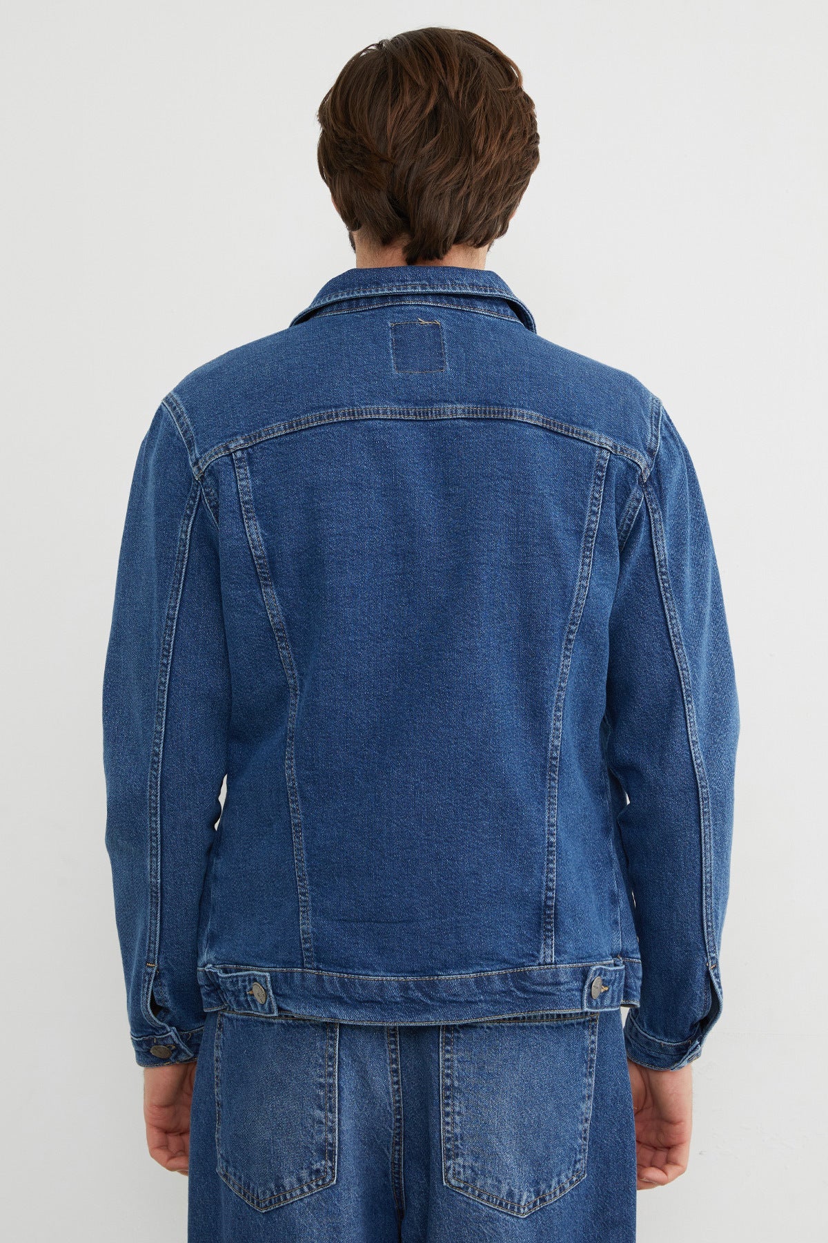 Buttoned Pocket Denim Jacket - MALLTURK