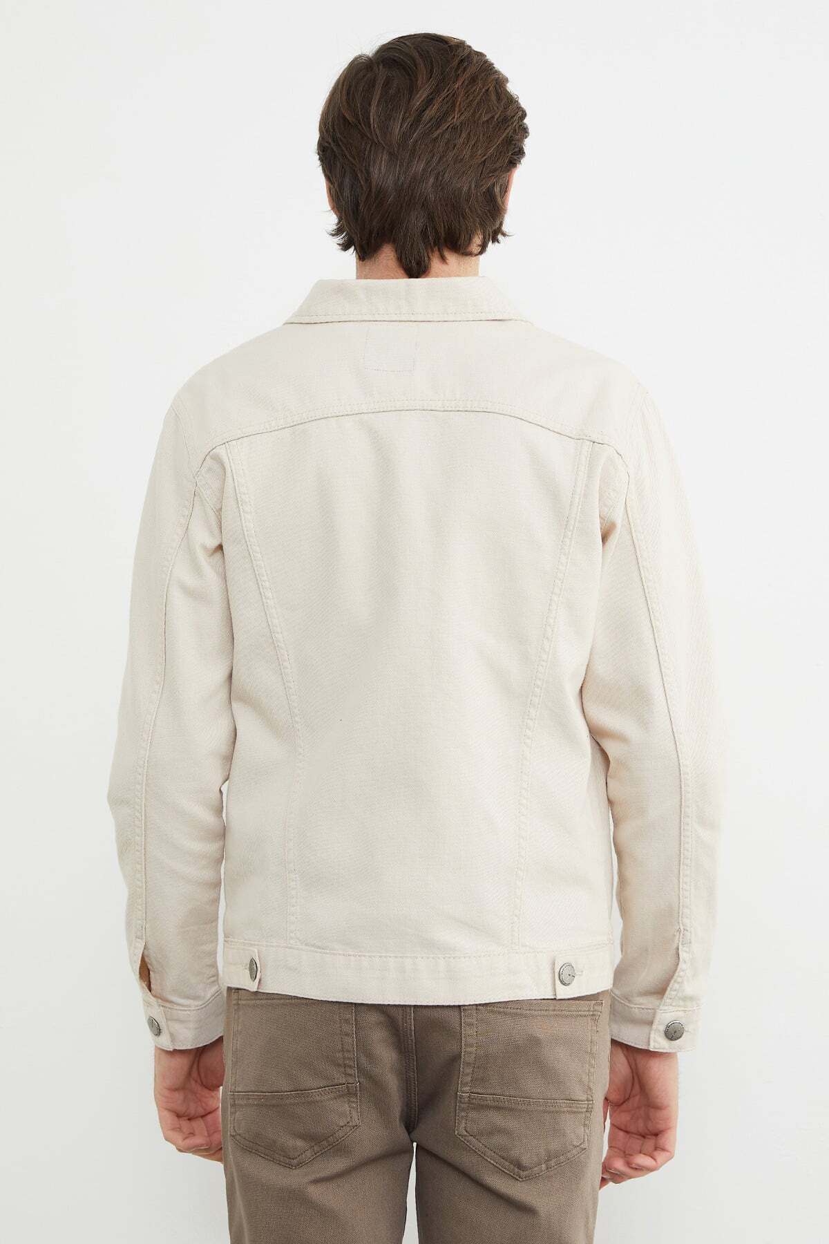 Buttoned Pocket Denim Jacket - MALLTURK