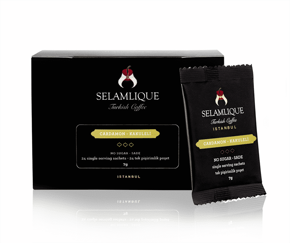 Пакеты турецкого кофе с кардамоном Selamlique, 24 пакетика
