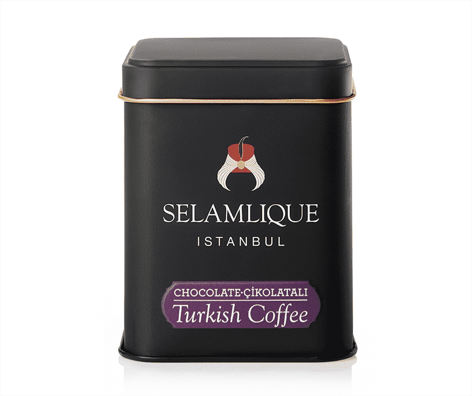 Коробка турецкого кофе с шоколадом Selamlique, 125 г — 4,41 унции