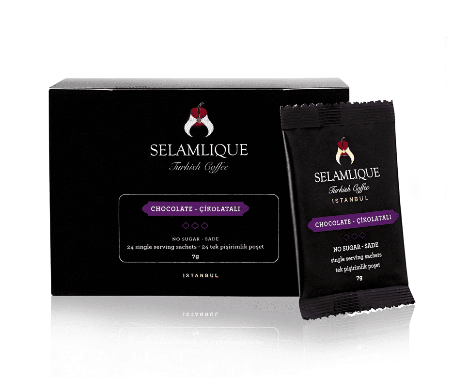 Порционные пакетики турецкого кофе с шоколадом Selamlique, 24 шт.