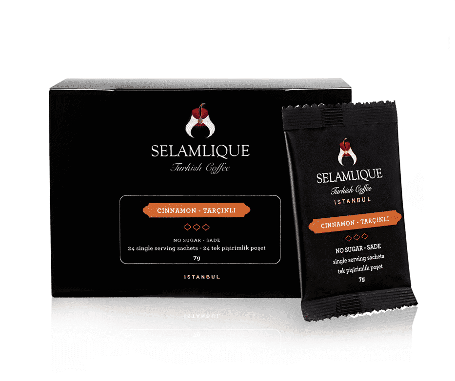 Порционные пакетики турецкого кофе Selamlique с корицей, 24 шт.