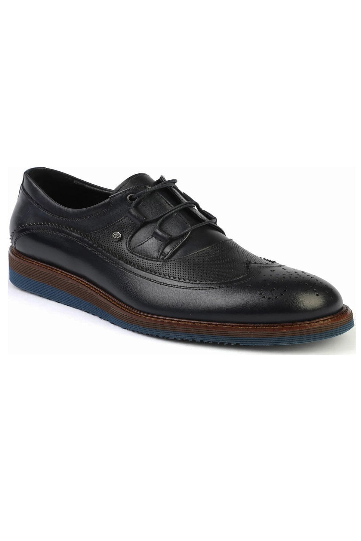 Clays 2902 Men's Classic Shoes - Navy Blue - MALLTURK