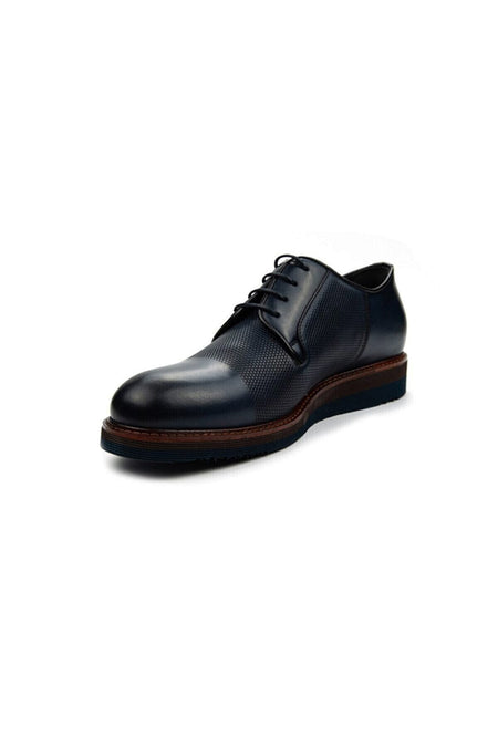 Cleysmen 3052 Men's Classic Shoes - Navy Blue - MALLTURK