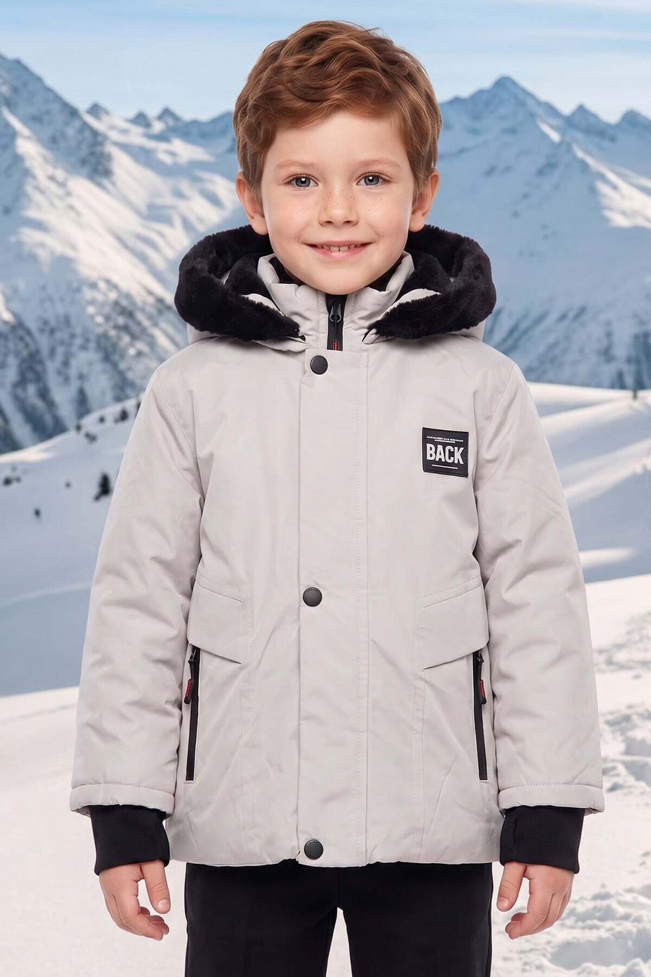 Coat with Hood and Crest for Boys - MALLTURK