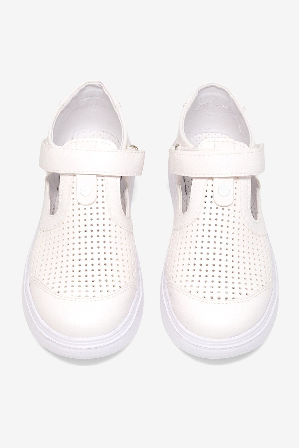 Çoçuk Cırtlı Sandalet Çocuk Unisex Beyaz Sandalet TBARZ1075 - MALLTURK