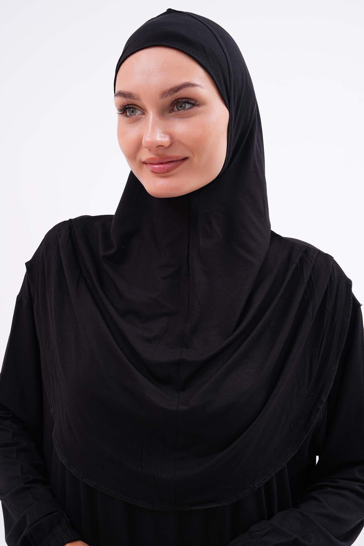 Cotton Bag Prayer Dress Hijab Dress with Elastic Ankles - MALLTURK