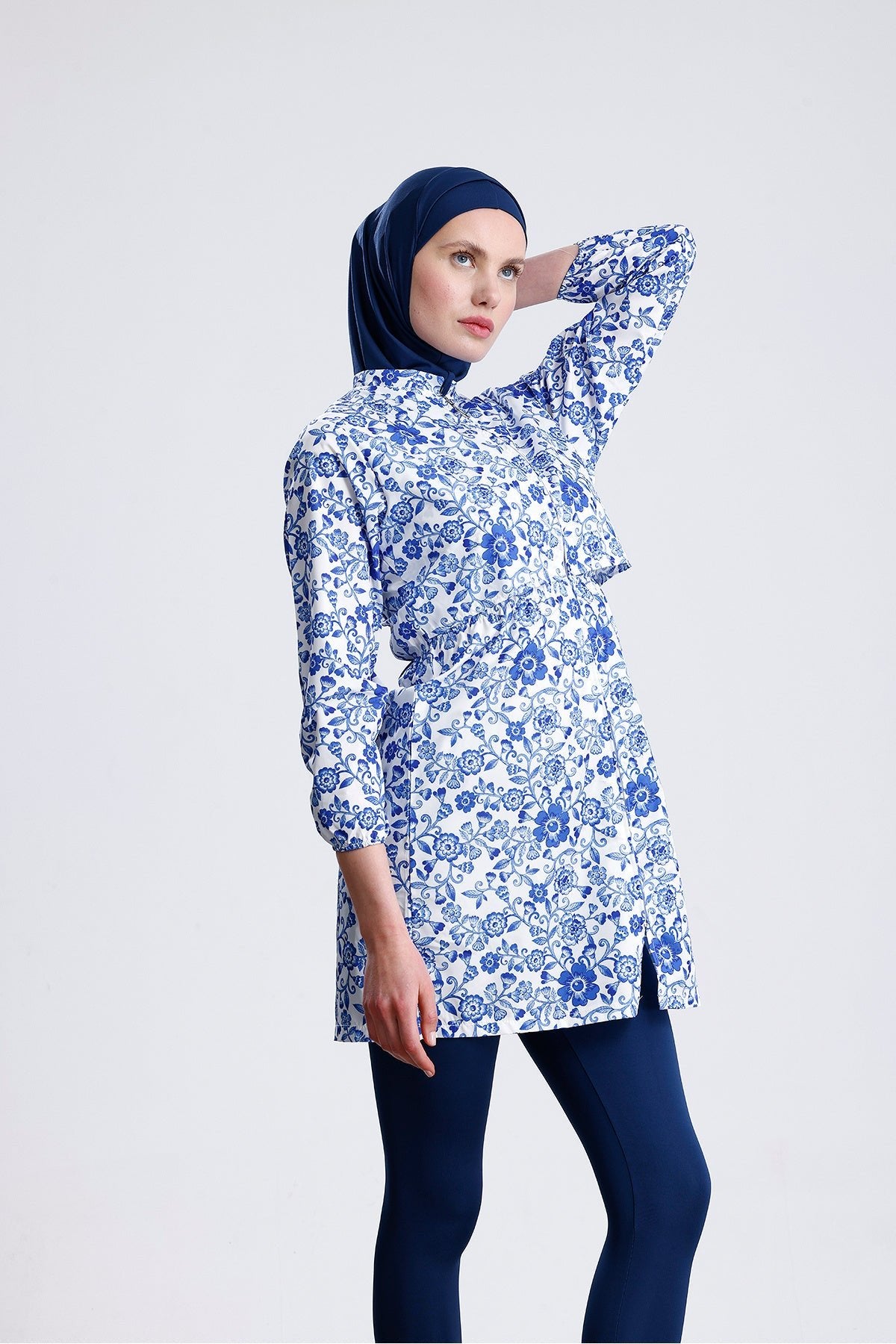 Covered Water Repellent Parachute Hijab Swimsuit - MALLTURK
