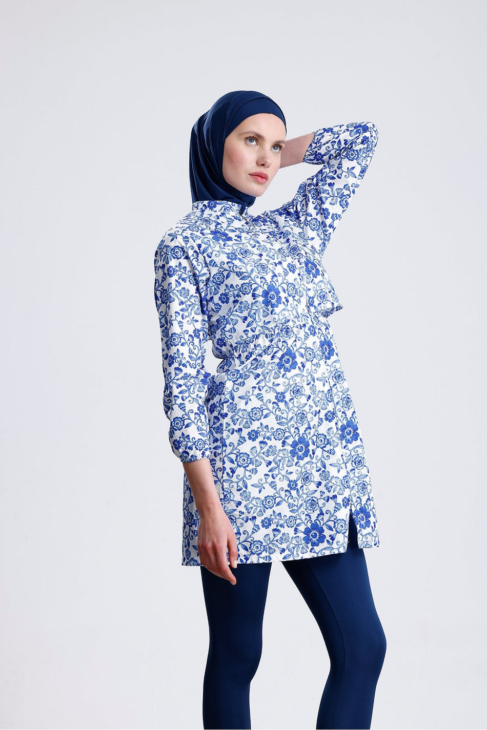Covered Water Repellent Parachute Hijab Swimsuit - MALLTURK