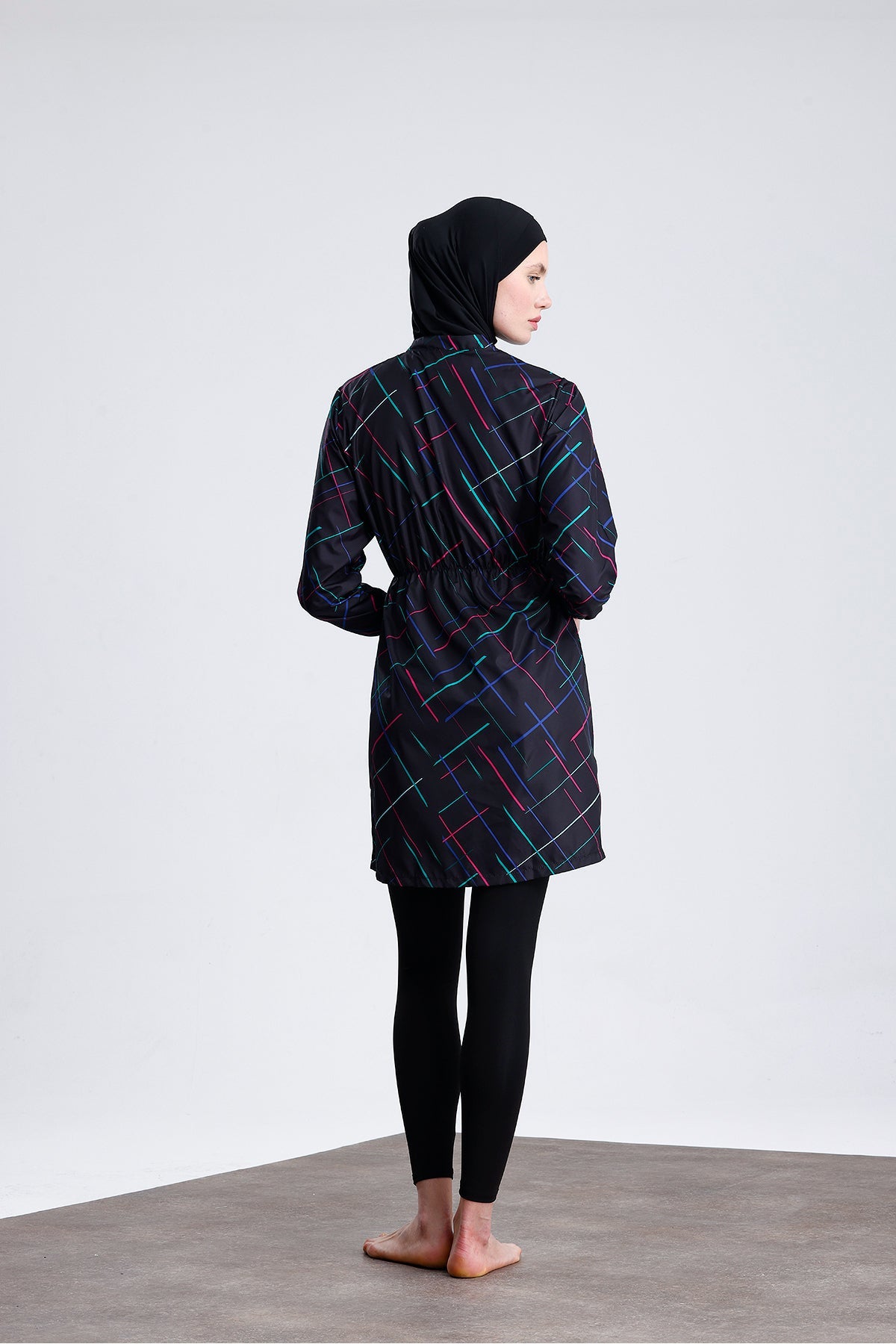 Covered Water Repellent Parachute Hijab Swimsuit - MALLTURK