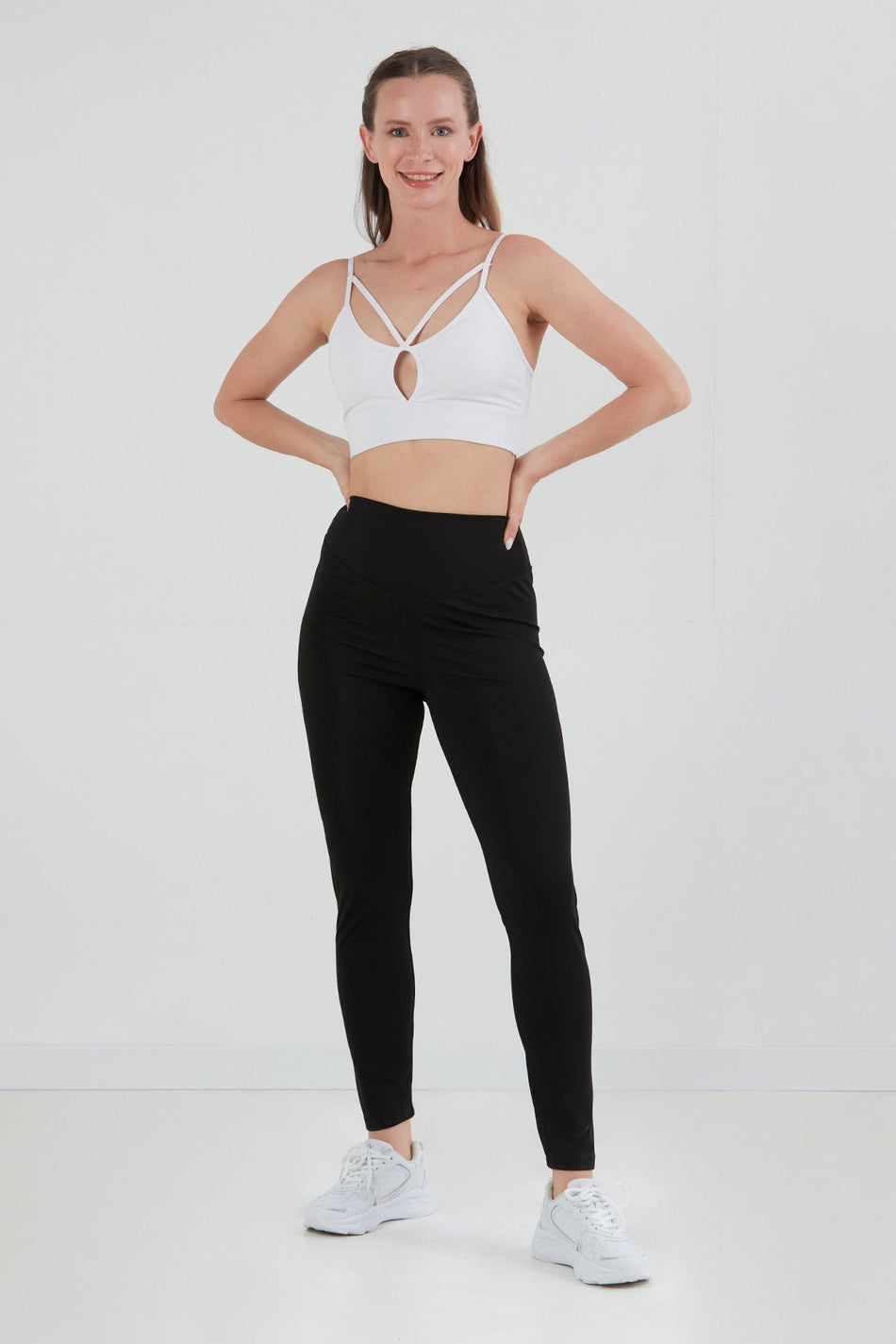 Cross Strap Covered Bustier with Window Detail - MALLTURK