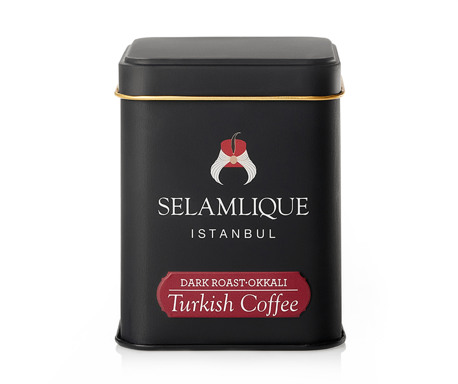 Коробка турецкого кофе Selamlique тёмной обжарки, 125 г (4.41oz)