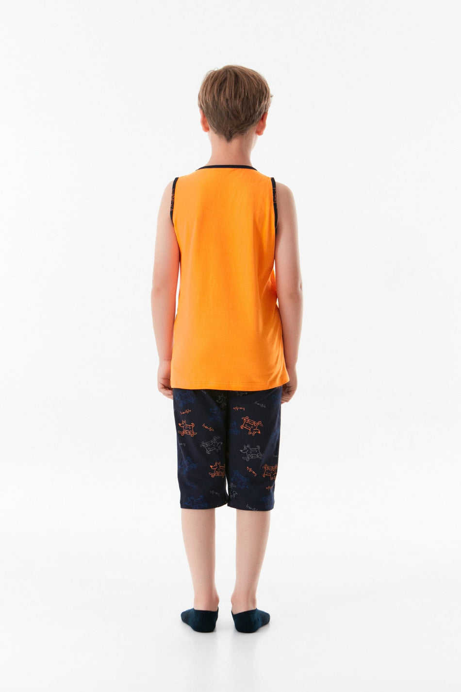 Dog Printed Boy's Pajamas Set - MALLTURK