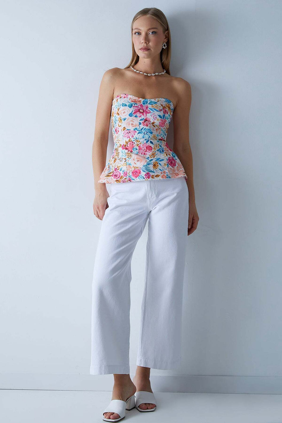 Double Buttoned Gabardine Trousers - MALLTURK